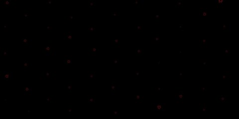 Dark green, red vector pattern with coronavirus elements.