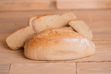 bread on wooden table