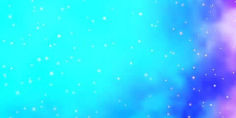 Light Pink, Blue vector texture with beautiful stars. Colorful illustration with abstract gradient stars. Best design for your ad, poster, banner.