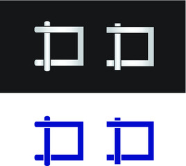 Abstract letter D logo