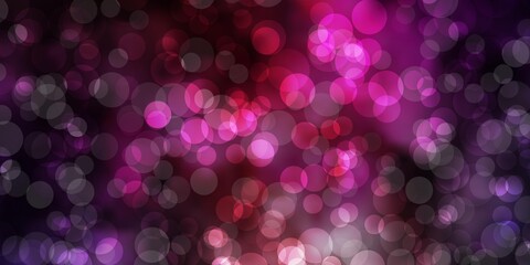 Dark Pink, Blue vector layout with circle shapes. Modern abstract illustration with colorful circle shapes. Design for posters, banners.