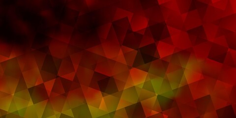 Obraz premium Light Orange vector layout with rectangles, triangles.