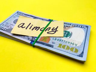 The concept of divorce, payment of alimony