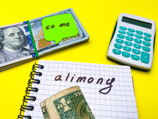 The concept of divorce, payment of alimony
