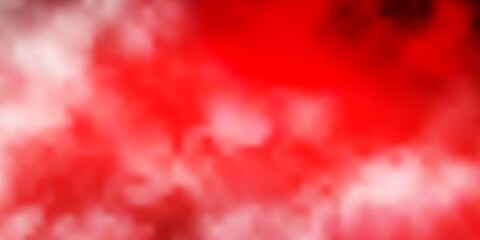 Dark Red vector backdrop with cumulus. Abstract illustration with colorful gradient clouds. Colorful pattern for appdesign.