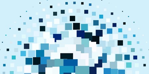 Light BLUE vector background in polygonal style. Abstract gradient illustration with rectangles. Pattern for commercials, ads.