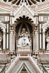 Obraz premium Cathedral of Santa Maria del Fiore (Saint Mary of the Flower) Fragment. Florence. Italy.