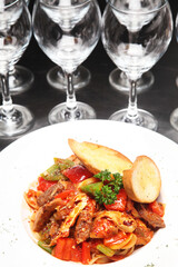 spaghetti with shrimp