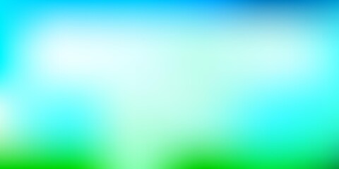 Light Blue, Green vector abstract blur drawing.