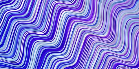 Fototapeta premium Light Pink, Blue vector backdrop with bent lines. Abstract illustration with bandy gradient lines. Pattern for websites, landing pages.