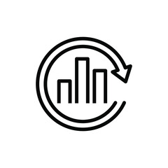 Data Analysis Icon Vector Illustration Logo Template