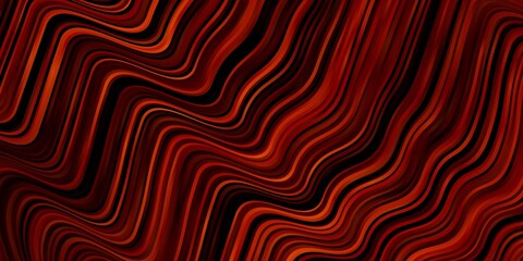 Obraz premium Dark Orange vector pattern with lines. Colorful illustration, which consists of curves. Best design for your posters, banners.