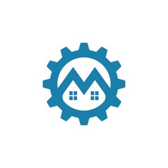 real estate modern city building vector template