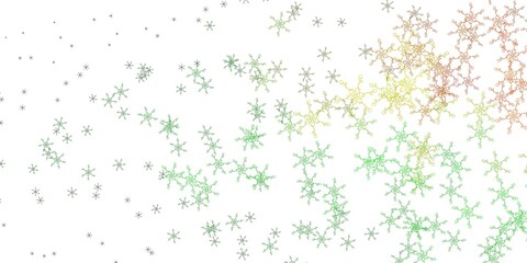 Light Green, Red vector template with curves.