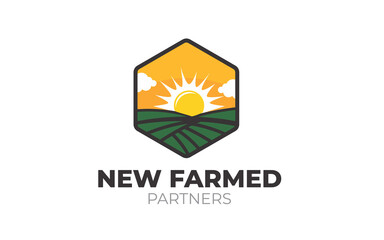 Creative of nature farm for Agriculture Logo