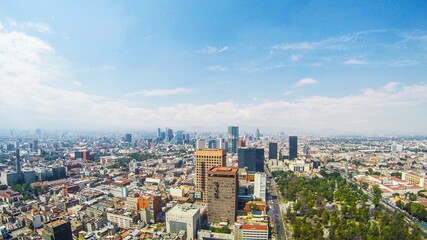 Fototapeta premium Panoramic view of buildings in downtown Mexico City