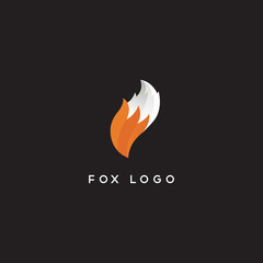 Fox logo template symbol abstract vector - Eps 10