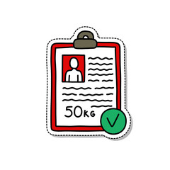 blood donation doodle icon, vector illustration