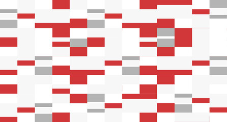 Fototapeta premium red tiles white grey background illustration