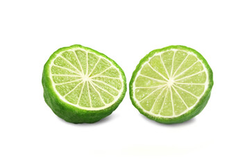 Bergamot isolated on white background.