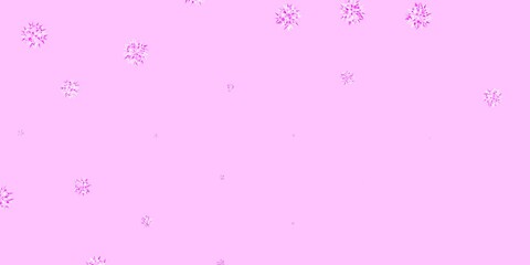 Light Pink vector natural layout with flowers.
