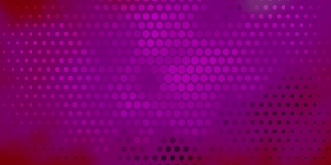 Light Pink vector template with circles. Glitter abstract illustration with colorful drops. Pattern for websites.