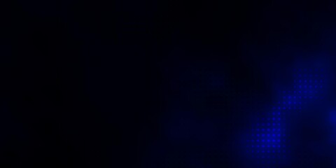 Dark BLUE vector texture with disks. Glitter abstract illustration with colorful drops. Design for posters, banners.