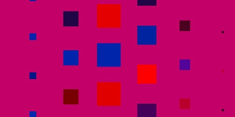 Light Blue, Red vector pattern in square style. Illustration with a set of gradient rectangles. Pattern for commercials, ads.