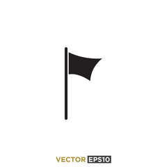 Flag Flat Icon Design Vector