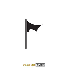 Flag Flat Icon Design Vector