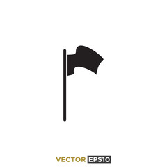 Flag Flat Icon Design Vector