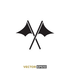 Flag Flat Icon Design Vector