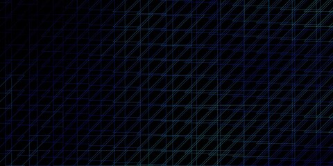 Dark BLUE vector layout with lines. Gradient illustration with straight lines in abstract style. Template for your UI design.