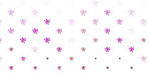 Light Pink vector template with flu signs.