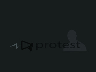 Racism concept.Black lives matter poster. No racism concept in flat. Vector illustration