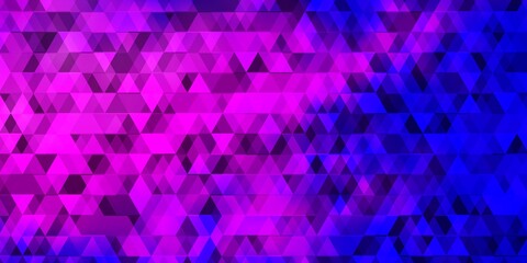 Light Pink, Blue vector texture with lines, triangles.