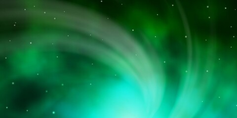 Light Green vector background with colorful stars. Shining colorful illustration with small and big stars. Pattern for websites, landing pages.