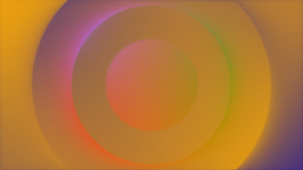 Glow Spectrum Color Gradient Circle  Trendy Spheres Motion Background