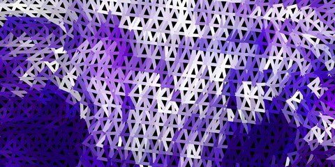 Obraz premium Dark purple, pink vector triangle mosaic design.