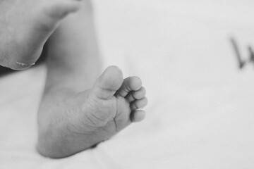 newborn baby feet