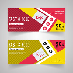 Food & Restuaruant Concept Bannar Design.	