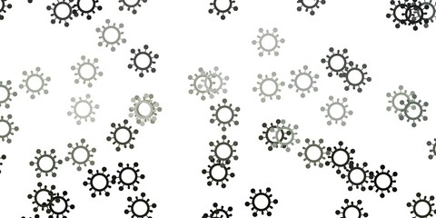 Light gray vector backdrop with virus symbols.