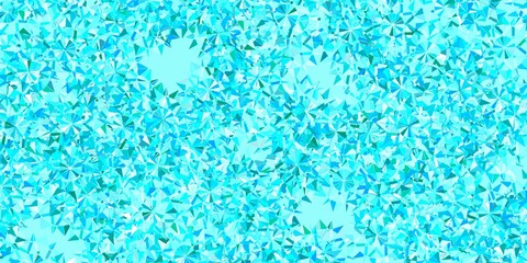 Light BLUE vector texture with bright snowflakes.