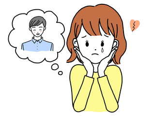 女性 恋人 遠距離 吹き出し