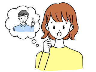 女性 指導 驚く 吹き出し