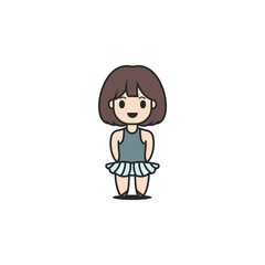 Cute Ballet character vector