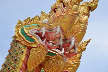 Fototapeta na wymiar The King of Nagas is an animal in the Buddhist history.
