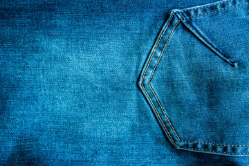 blue jeans texture with pocket