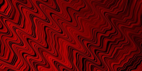 Fototapeta premium Dark Red vector template with lines. Abstract illustration with bandy gradient lines. Best design for your ad, poster, banner.