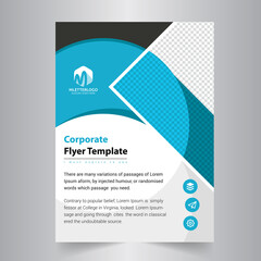 Business Flyer template. cover modern layout, annual report, poster, flyer in A4 Pages.	